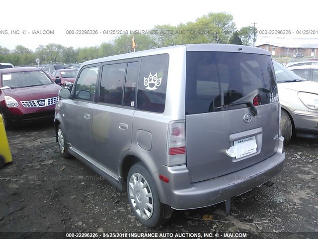 JTLKT334064078915 - 2006 TOYOTA SCION XB ვერცხლისფერი ფოტო 3