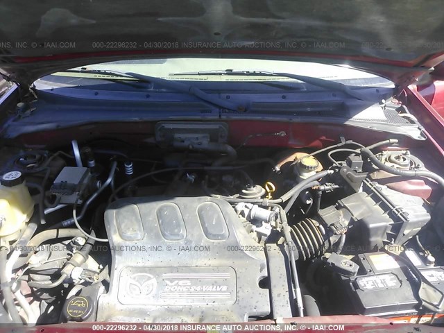 4F2CU08161KM32175 - 2001 MAZDA TRIBUTE LX/ES 红色 照片 10