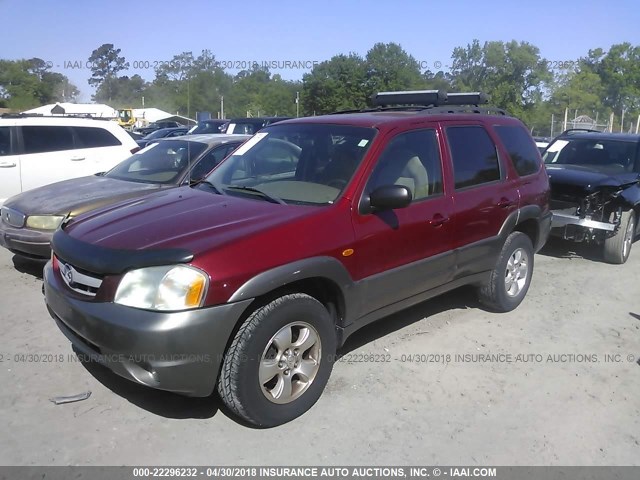 4F2CU08161KM32175 - 2001 MAZDA TRIBUTE LX/ES RED photo 2