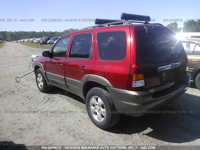 4F2CU08161KM32175 - 2001 MAZDA TRIBUTE LX/ES 红色 照片 3