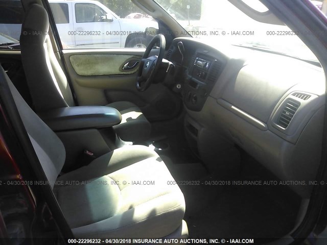 4F2CU08161KM32175 - 2001 MAZDA TRIBUTE LX/ES 红色 照片 5