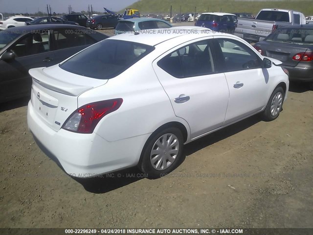 3N1CN7AP1FL853850 - 2015 NISSAN VERSA S/S PLUS/SV/SL WHITE photo 4