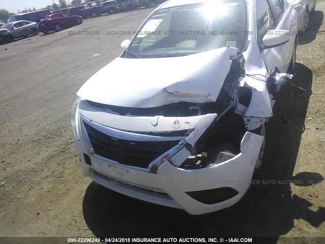 3N1CN7AP1FL853850 - 2015 NISSAN VERSA S/S PLUS/SV/SL WHITE photo 6