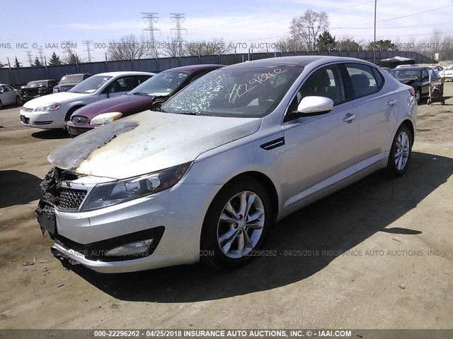 5XXGN4A78CG074210 - 2012 KIA OPTIMA EX SILVER photo 2