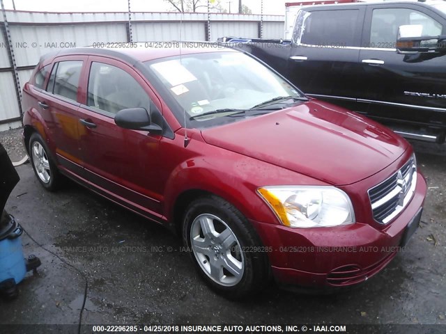 1B3HB48BX8D673605 - 2008 DODGE CALIBER SXT RED photo 1