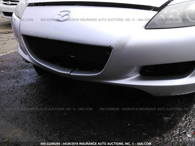 JM1FE173360206584 - 2006 MAZDA RX8 SILVER photo 6