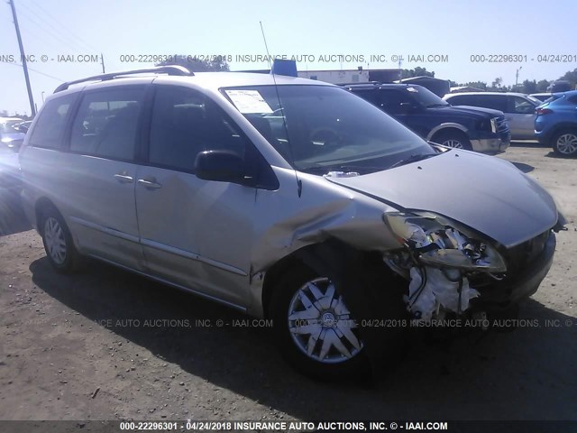 5TDZK23C98S136283 - 2008 TOYOTA SIENNA CE/LE SILVER photo 1