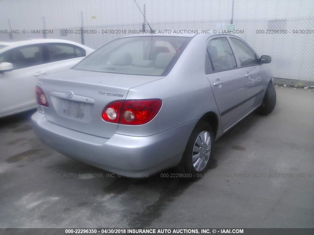 1NXBR32E98Z966792 - 2008 TOYOTA COROLLA CE/LE/S SILVER photo 4