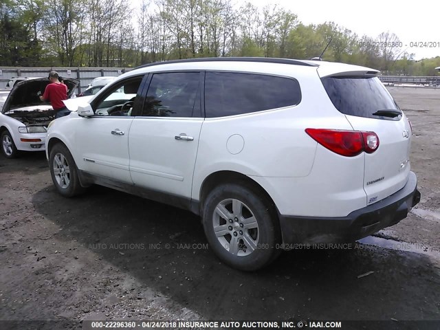 1GNER23D99S105652 - 2009 CHEVROLET TRAVERSE LT WHITE photo 3