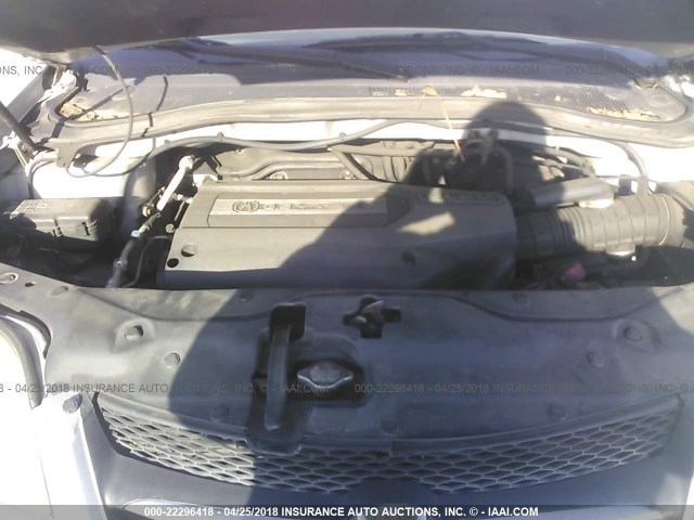 2HNYD18692H532183 - 2002 ACURA MDX TOURING SILVER photo 10