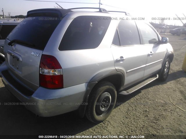 2HNYD18692H532183 - 2002 ACURA MDX TOURING SILVER photo 4