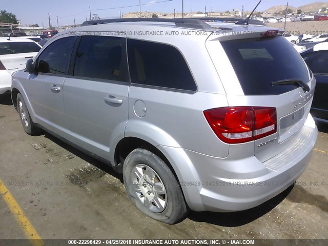 3D4PG4FB3BT564552 - 2011 DODGE JOURNEY EXPRESS SILVER photo 3