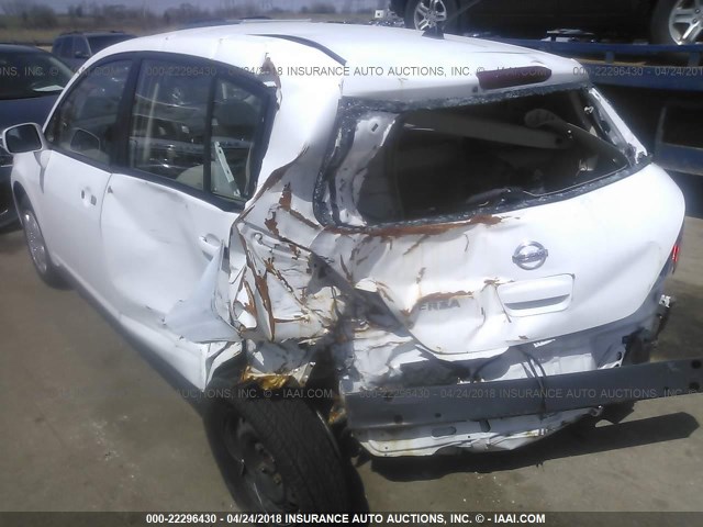 3N1BC13E77L350089 - 2007 NISSAN VERSA S/SL WHITE photo 6