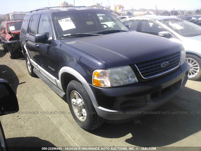 1FMDU73W42ZC04955 - 2002 FORD EXPLORER XLT BLUE photo 1