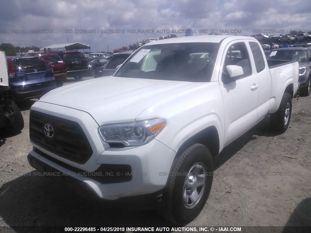 5TFSX5ENXHX047433 - 2017 TOYOTA TACOMA ACCESS CAB/SR/SR5 თეთრი ფოტო 2