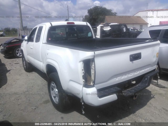 5TFSX5ENXHX047433 - 2017 TOYOTA TACOMA ACCESS CAB/SR/SR5 თეთრი ფოტო 3