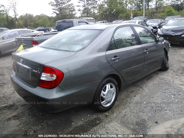 4T1BE32K74U831998 - 2004 TOYOTA CAMRY LE/XLE/SE ნაცრისფერი ფოტო 4