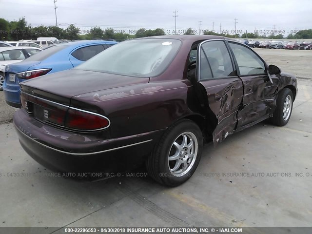 2G4WS52J221132025 - 2002 BUICK CENTURY CUSTOM MAROON photo 4