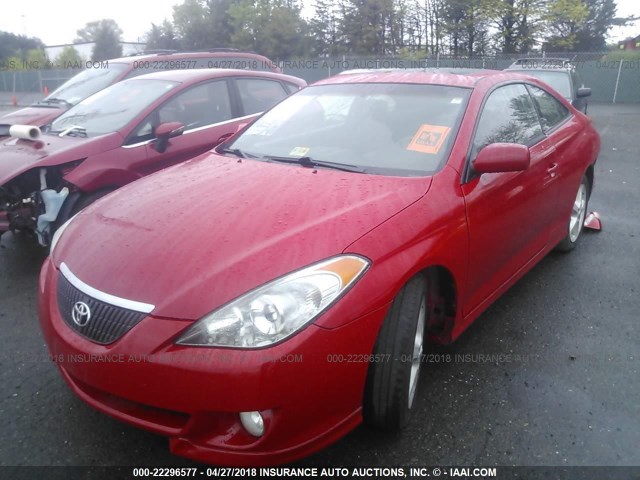 4T1CE38P06U595432 - 2006 TOYOTA CAMRY SOLARA SE/SLE წითელი ფოტო 2