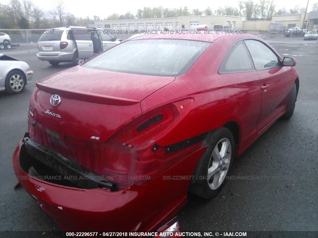 4T1CE38P06U595432 - 2006 TOYOTA CAMRY SOLARA SE/SLE წითელი ფოტო 4