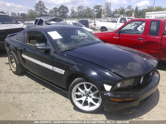 1ZVFT82H975342723 - 2007 FORD MUSTANG GT BLACK photo 1