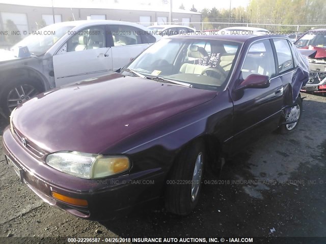 4T1BG12K9TU779125 - 1996 TOYOTA CAMRY DX/LE/XLE ბურგუნდია ფოტო 2