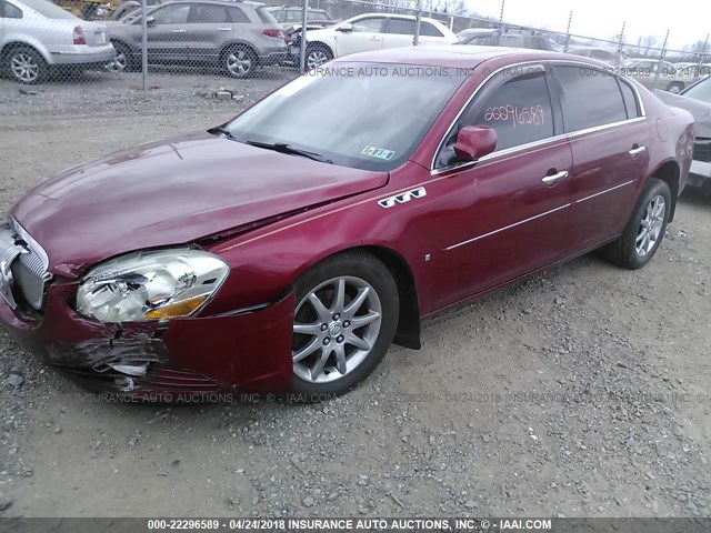 1G4HD57248U116751 - 2008 BUICK LUCERNE CXL RED photo 2