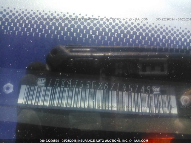 1G8AJ55FX6Z195745 - 2006 SATURN ION LEVEL 2 Boz foto 9