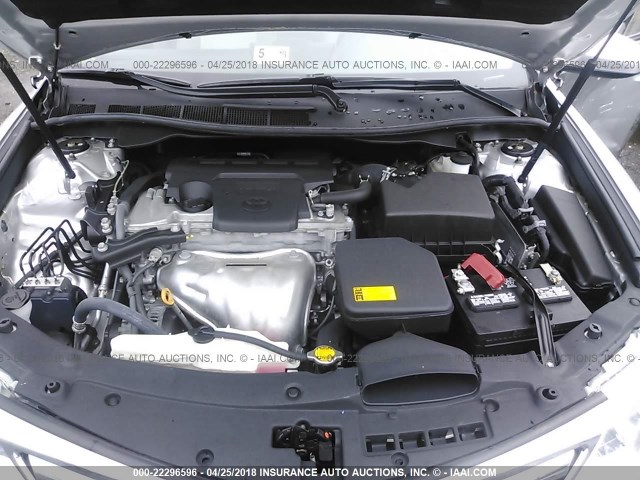 4T4BF1FK9ER438815 - 2014 TOYOTA CAMRY L/SE/LE/XLE ვერცხლისფერი ფოტო 10