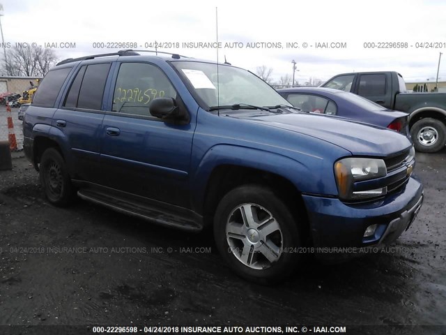 1GNDT13S052224514 - 2005 CHEVROLET TRAILBLAZER LS/LT BLUE photo 1