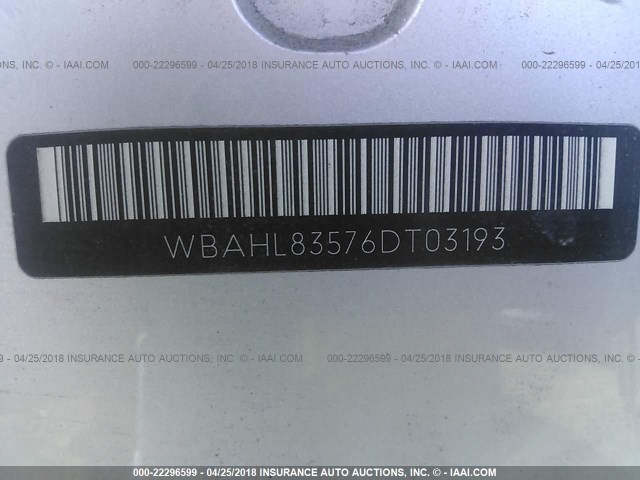 WBAHL83576DT03193 - 2006 BMW 750 I Plata foto 9