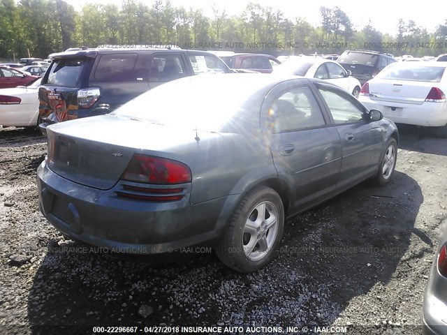 1B3EL46X75N515050 - 2005 DODGE STRATUS SXT BLUE photo 4