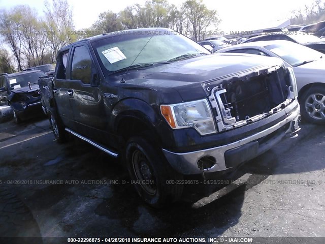 1FTFW1EF6DKF26025 - 2013 FORD F150 SUPERCREW BLACK photo 1