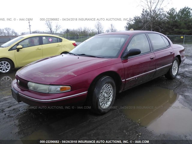 2C3HC56F8VH773101 - 1997 CHRYSLER LHS MAROON photo 2