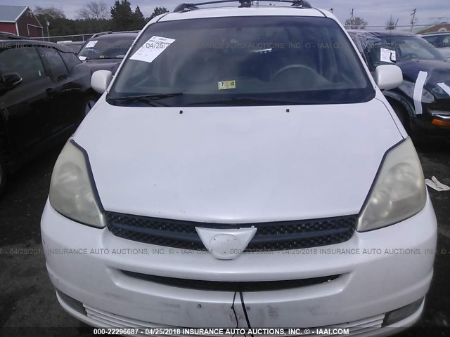 5TDBA22C85S033499 - 2005 TOYOTA SIENNA XLE/XLE LIMITED WHITE photo 6