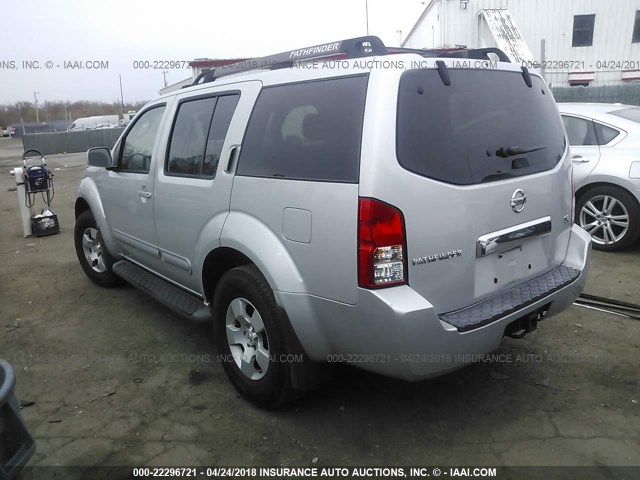 5N1AR18W47C608634 - 2007 NISSAN PATHFINDER LE/SE/XE GRAY photo 3