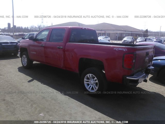 3GCUKRECXEG131006 - 2014 CHEVROLET SILVERADO K1500 LT RED photo 3