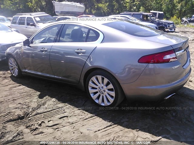 SAJWA06B39HR05977 - 2009 JAGUAR XF PREMIUM LUXURY GRAY photo 3