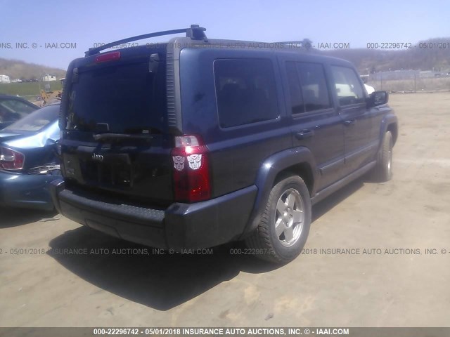 1J8HG48K89C535982 - 2009 JEEP COMMANDER SPORT Մուգ կապույտ լուսանկար 4