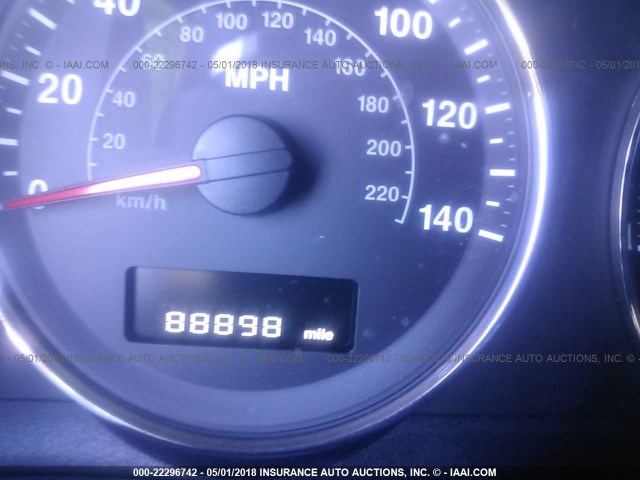 1J8HG48K89C535982 - 2009 JEEP COMMANDER SPORT Մուգ կապույտ լուսանկար 7