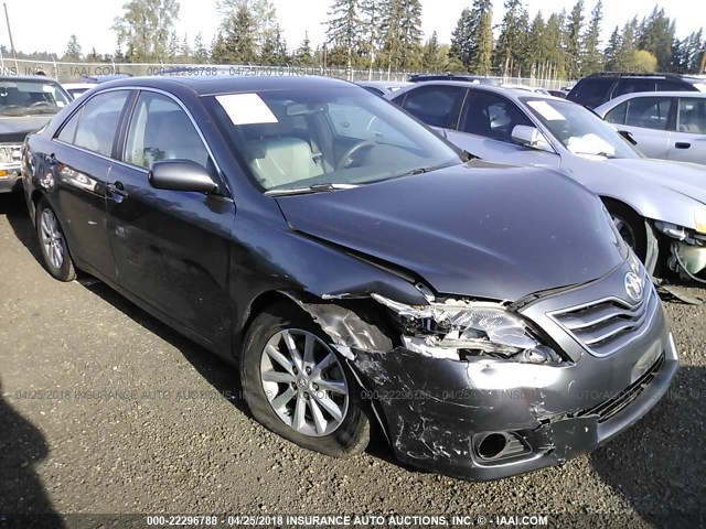 4T4BF3EKXBR117343 - 2011 TOYOTA CAMRY SE/LE/XLE GRAY photo 1