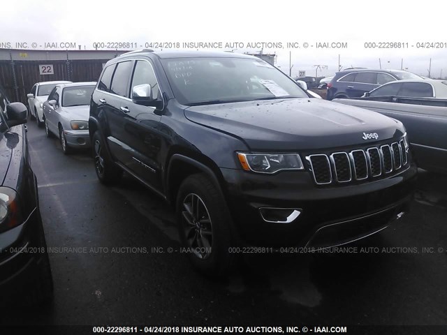 1C4RJFBG4JC308502 - 2018 JEEP GRAND CHEROKEE LIMITED BLACK photo 1