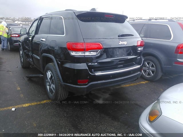 1C4RJFBG4JC308502 - 2018 JEEP GRAND CHEROKEE LIMITED BLACK photo 3