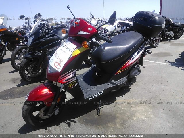 LC2U6G105EC000151 - 2014 KYMCO USA INC AGILITY 125 RED photo 2