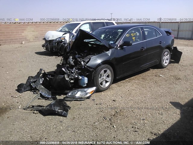 1G11B5SA4DF177728 - 2013 CHEVROLET MALIBU LS შავი ფოტო 2