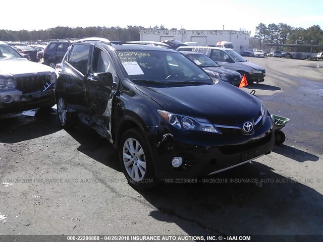 2T3DFREV1FW365753 - 2015 TOYOTA RAV4 LIMITED BLACK photo 1