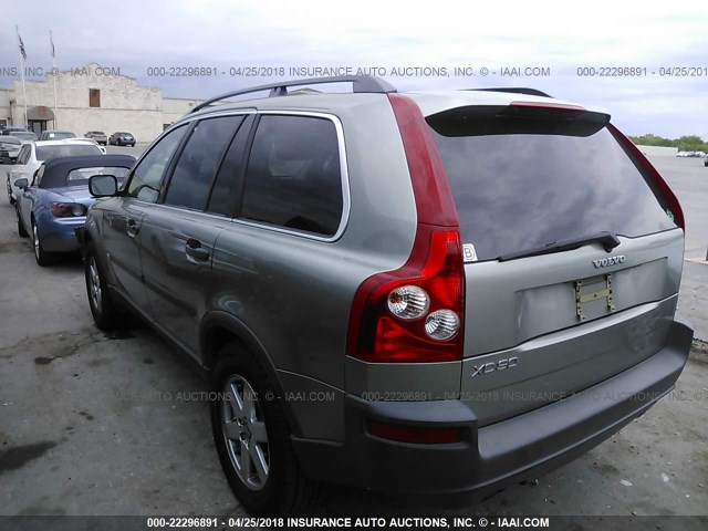 YV4CY592161267106 - 2006 VOLVO XC90 GREEN photo 3
