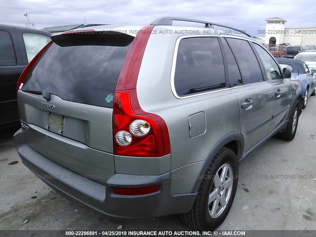 YV4CY592161267106 - 2006 VOLVO XC90 GREEN photo 4