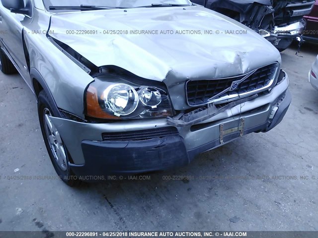 YV4CY592161267106 - 2006 VOLVO XC90 GREEN photo 6