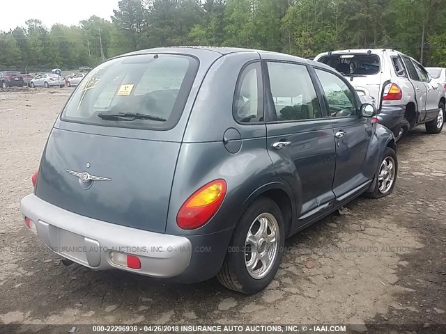 3C4FY48B62T347841 - 2002 CHRYSLER PT CRUISER CLASSIC BLUE photo 4